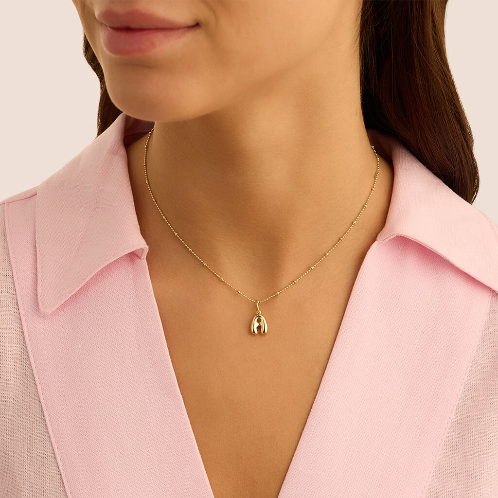 Pendente Love Beats Argento Dorato