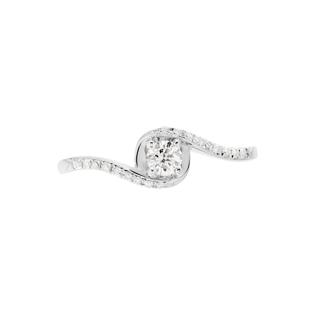 Anello Solitario Sophia Oro Bianco Diamante - Anelli con Pietre Donna | Stroili