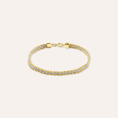 Bracciale Catena Colette Oro Bicolore Giallo / Bianco - Gioielli Donna | Stroili