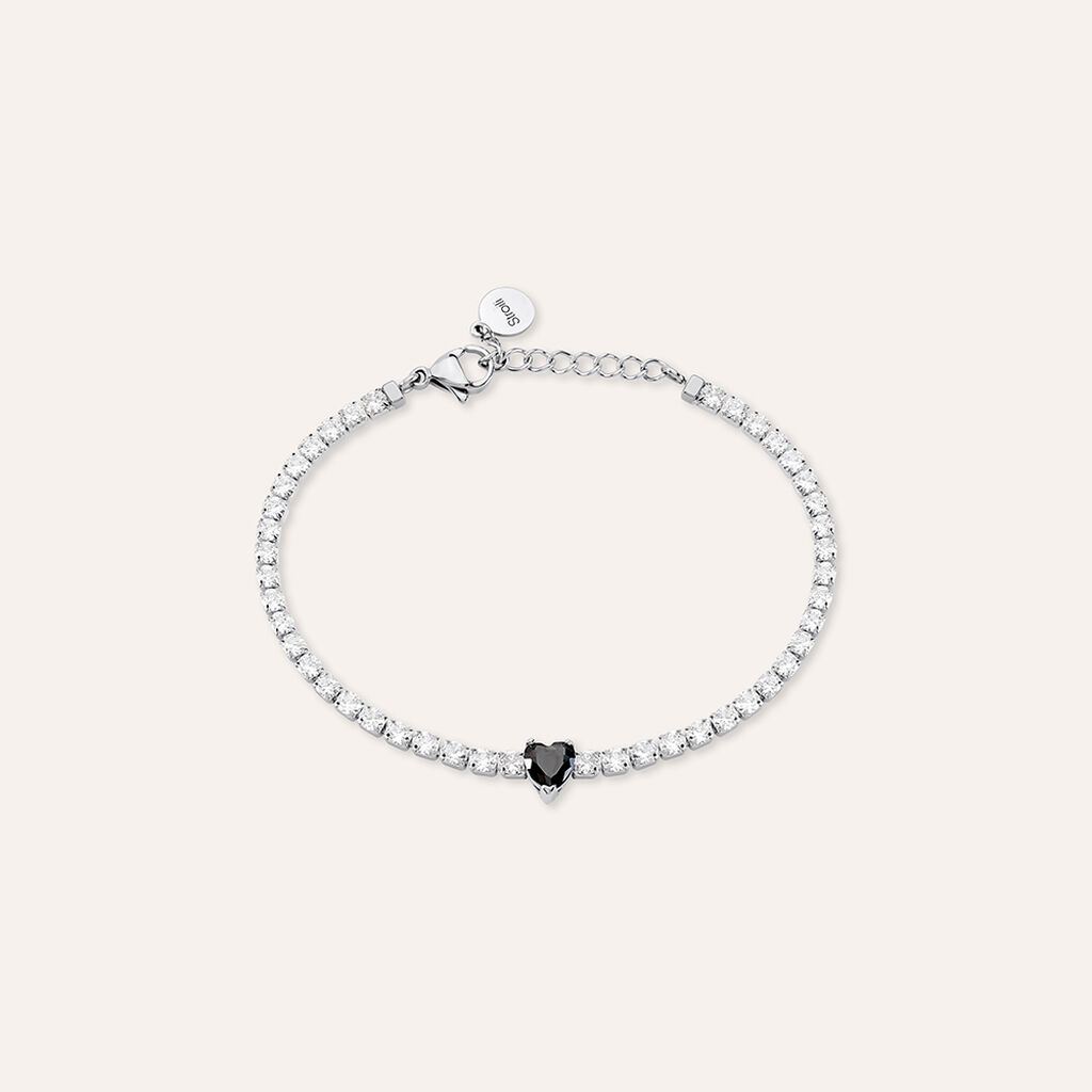 Bracciale Tennis Lady Chic Acciaio Cristallo - Bracciali Tennis Donna | Stroili