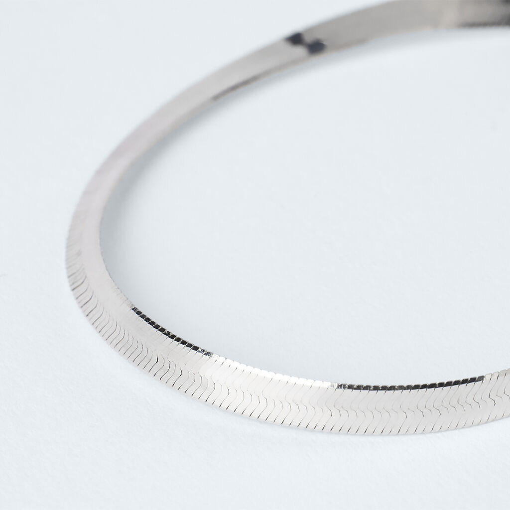 Bracciale Catena Colette Oro Bianco - Bracciali Donna | Stroili