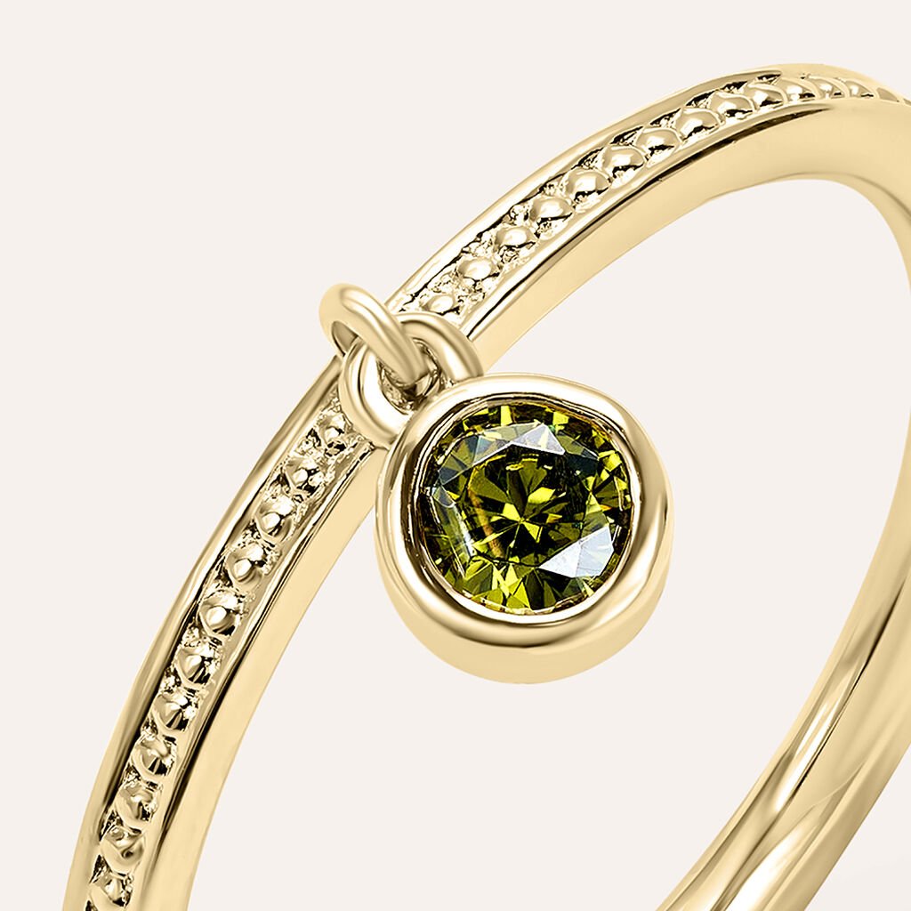 Anello Fantasia Golden Dream Placcato Oro Giallo Cristallo - Anelli con Pietre Donna | Stroili