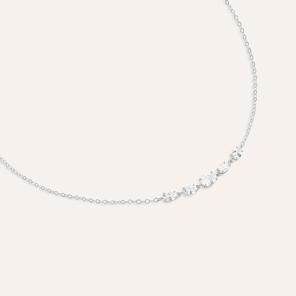 Bracciale Claire Oro Bianco Cubic Zirconia - Bracciali Amicizia Donna | Stroili