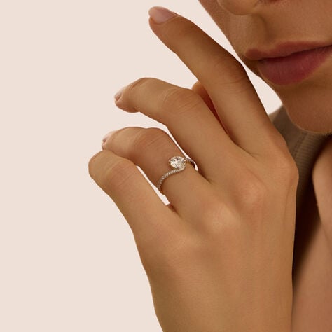Anello Solitario Claire Oro Giallo Cubic Zirconia - Anelli con Pietre Donna | Stroili