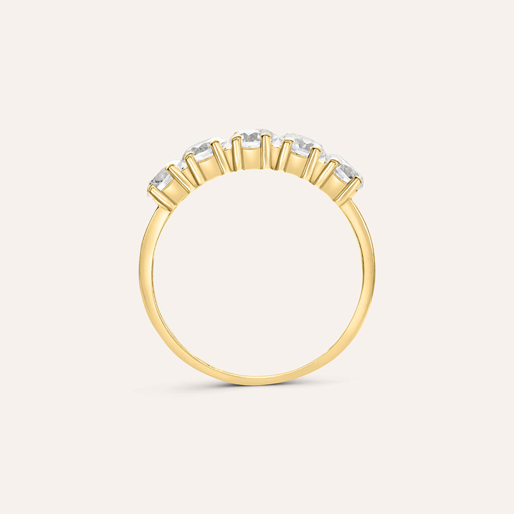 Anello Riviere Claire Oro Giallo Cubic Zirconia - Anelli Riviere Donna | Stroili