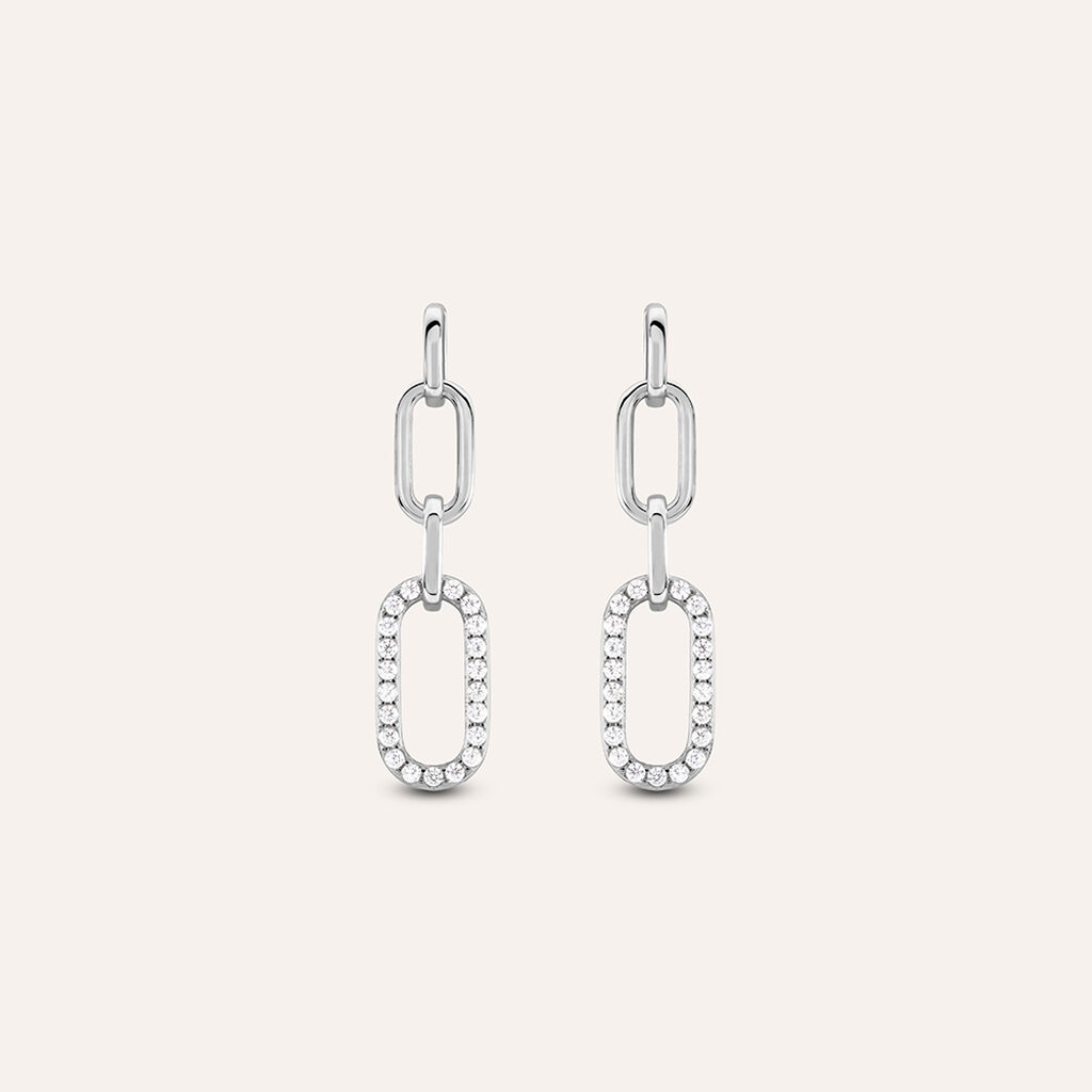 Orecchini Pendenti Silver Shine Argento Rodiato Cubic Zirconia