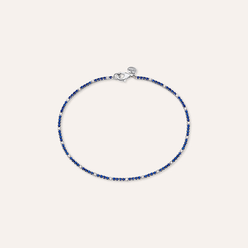 Bracciale Tennis Gentleman Argento Rodiato Cubic Zirconia - Bracciali Uomo | Stroili