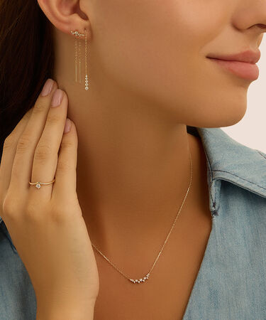 Anello Solitario Diamade Glam Oro Giallo Diamante Lab-Grown
