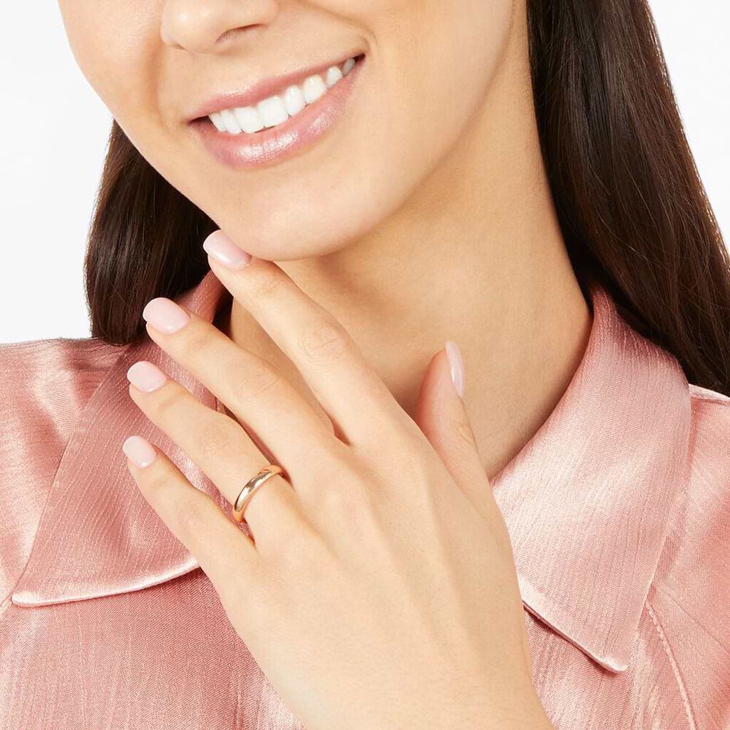 Fede Comoda Leggera 3.5 mm Oro Rosa - Anelli con Incisione Unisex | Stroili