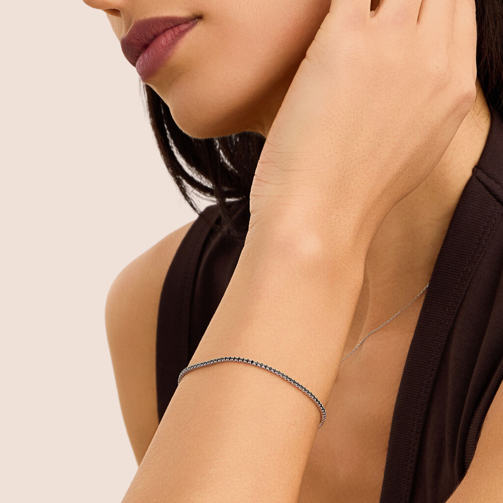 Bracciale Tennis Silver Elegance Argento Rodiato Cubic Zirconia