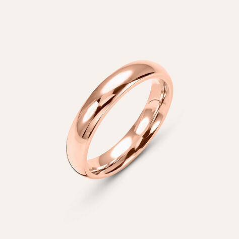 Fede Comoda 4 mm Oro Rosa - Anelli con Incisione Unisex | Stroili