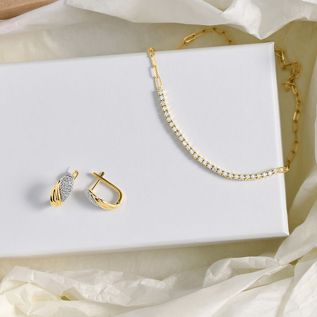 Collana Diamade Glam Oro Giallo Diamante Lab-Grown