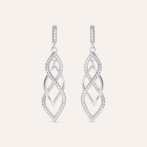 Orecchini Pendenti Silver Shine Argento Rodiato Cubic Zirconia - Orecchini Pendenti Donna | Stroili