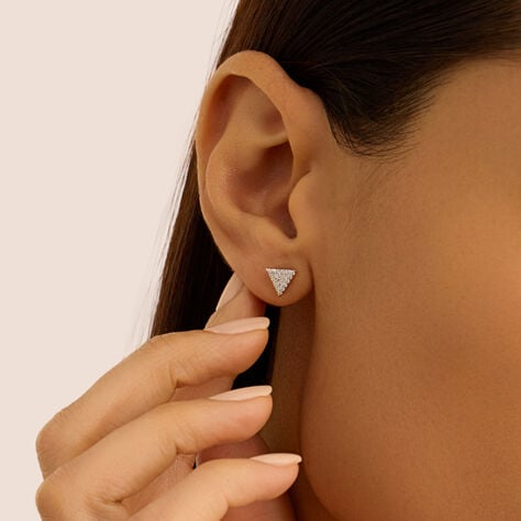 Orecchini Lobo Silver Shine Argento Rodiato Cubic Zirconia - Orecchini a Lobo Donna | Stroili