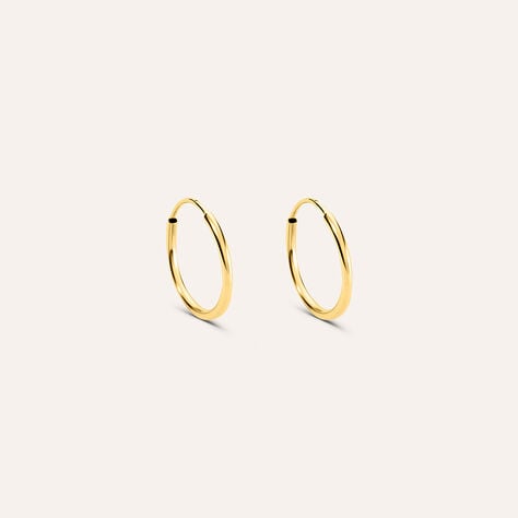 Orecchini A Cerchio Toujours Oro Giallo - Orecchini a Cerchio Donna | Stroili