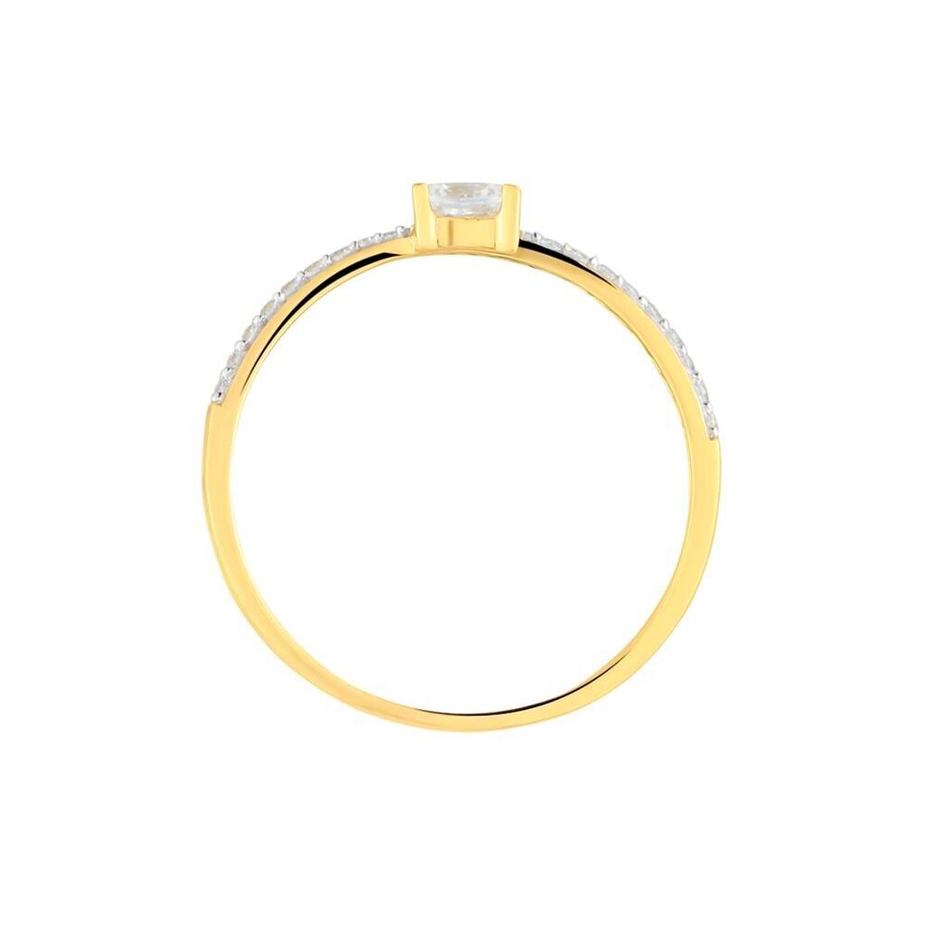 Anello Solitario Claire Oro Giallo Cubic Zirconia - Anelli con Pietre Donna | Stroili