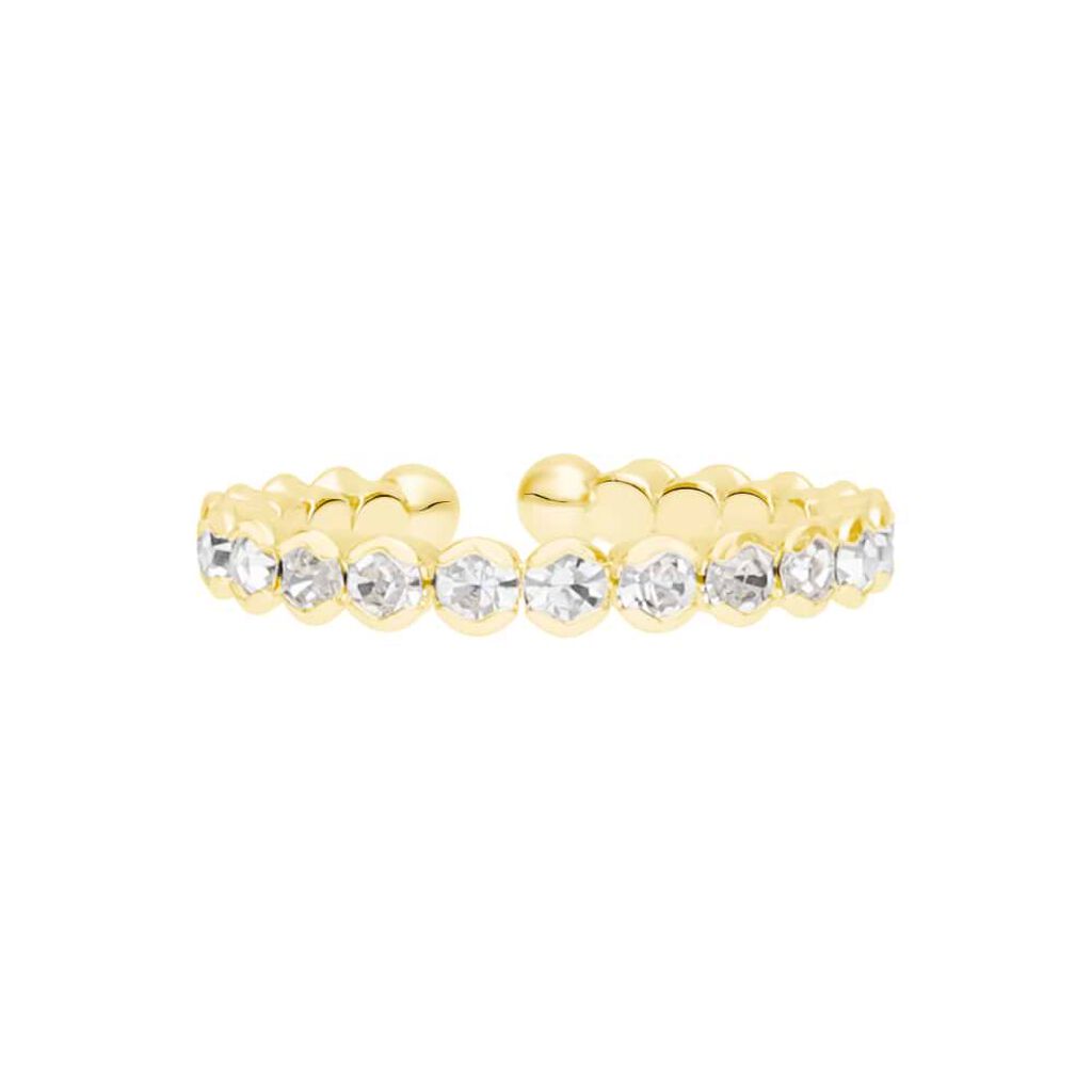Anello Eternity Romantic Shine Metallo Dorato Cristallo - Anelli Eternity Donna | Stroili