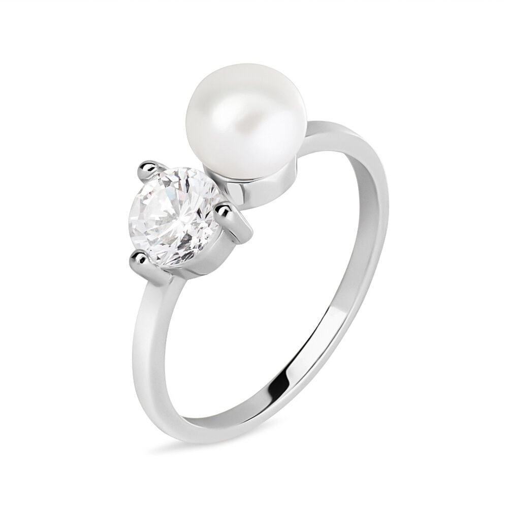 Anello con perla stroili oro sale
