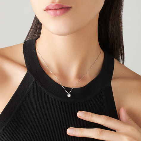 Collana Punto Luce Claire Oro Bianco Cubic Zirconia - Collane Punto Luce Donna | Stroili
