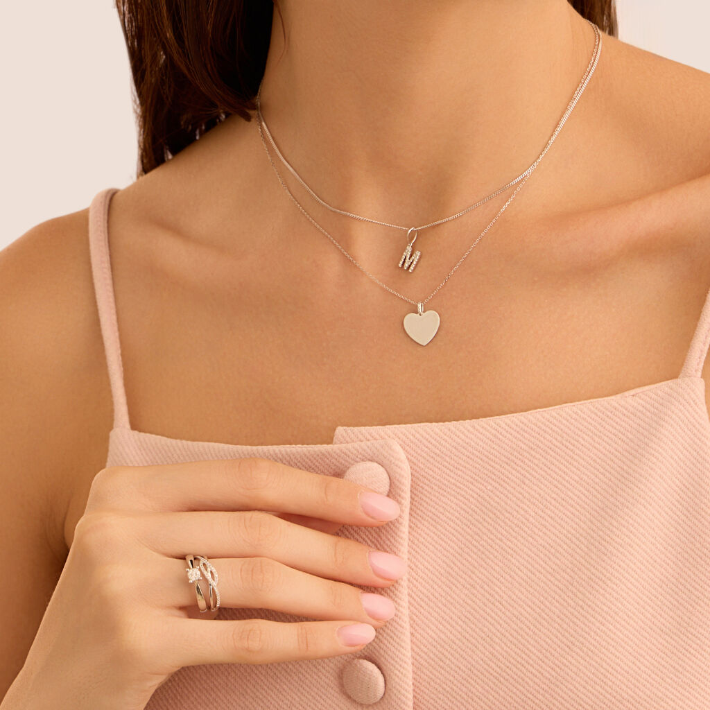 Collana Sophia Oro Bianco Diamante