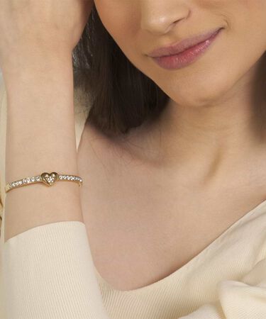 Bangle Mickey Mouse & Friends Acciaio Dorato Cristallo