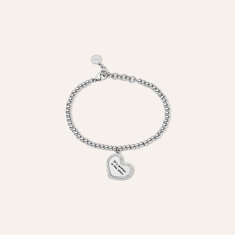 Bracciale Lady Message Acciaio Destiny e Cristalli - Bracciali Donna | Stroili