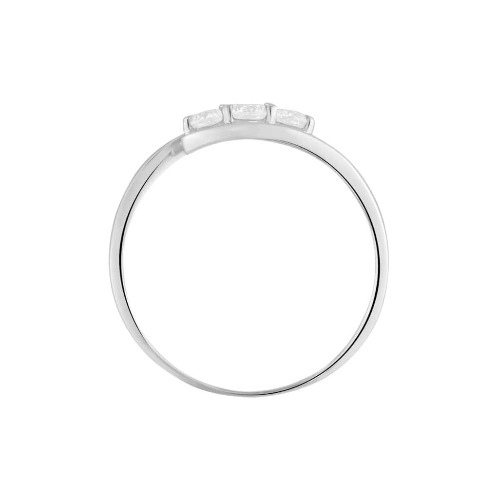 Anello Trilogy Claire Oro Bianco Cubic Zirconia - Anelli con Pietre Donna | Stroili