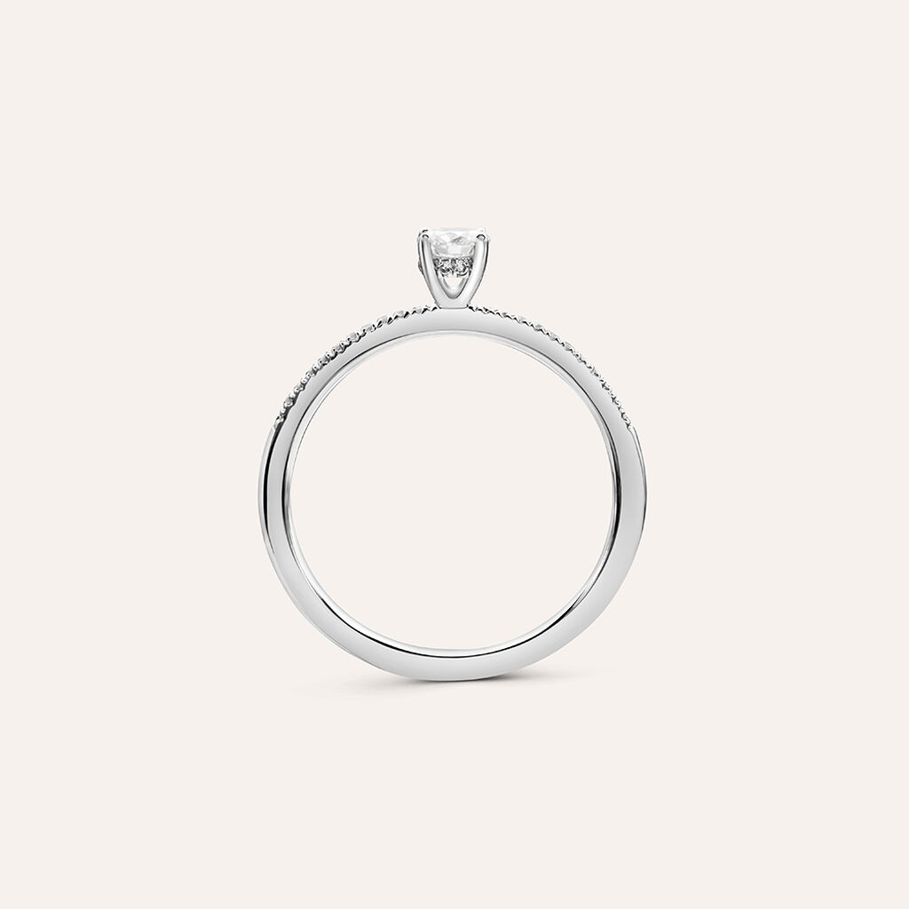 Anello Solitario Firmamenti Oro Bianco Diamante - Anelli con Pietre Donna | Stroili