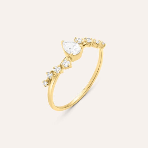 Anello Fantasia Diamade Glam Oro Giallo Diamante Lab-Grown - Anelli con Pietre Donna | Stroili