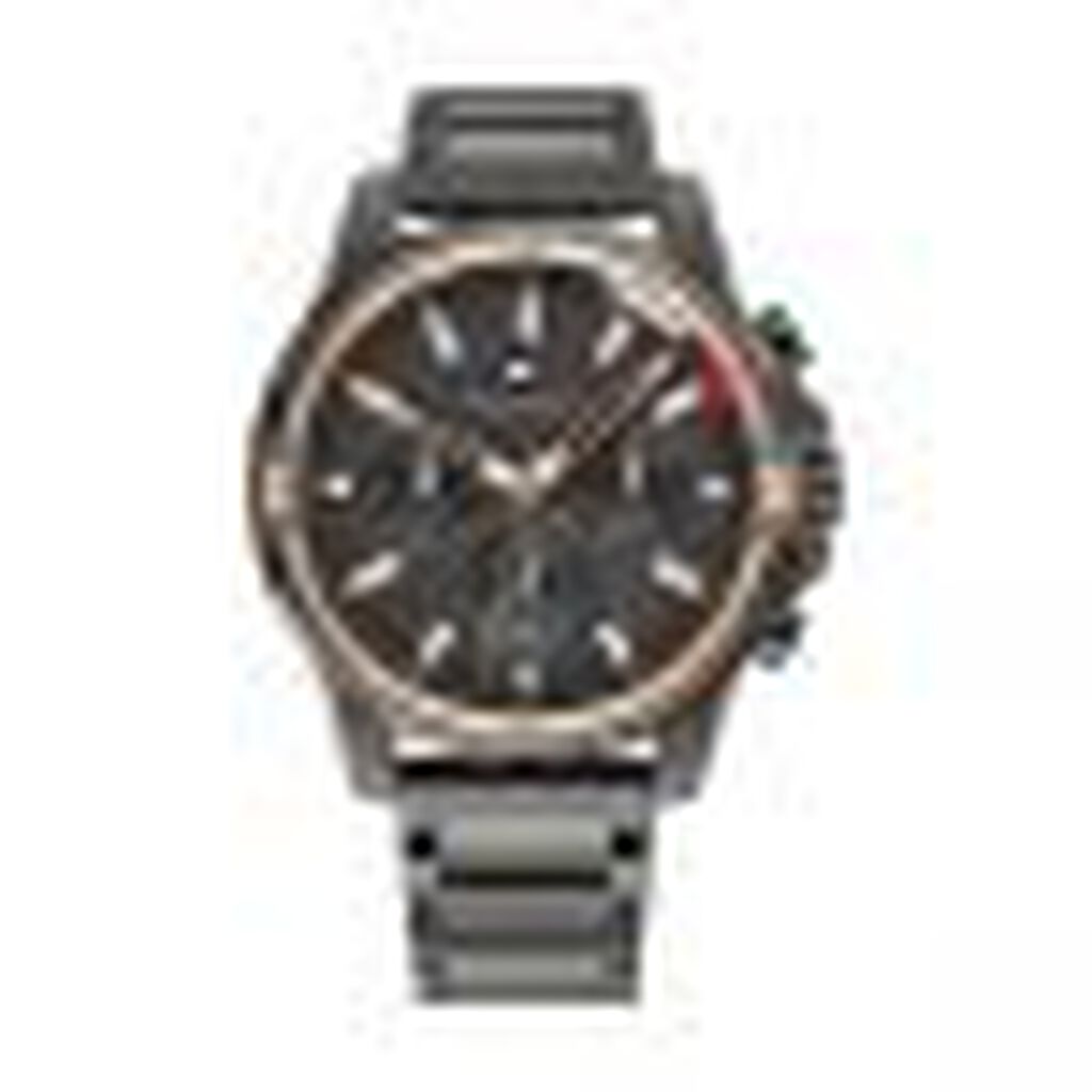 Orologio multifunzione Mason cinturino e cassa in acciaio grigio