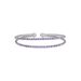 Bracciale bangle in metallo rodiato e cristalli - Bracciali Donna | Stroili