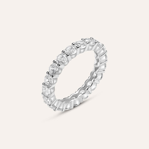 Anello Riviere Claire Oro Bianco Cubic Zirconia - Anelli Riviere Donna | Stroili
