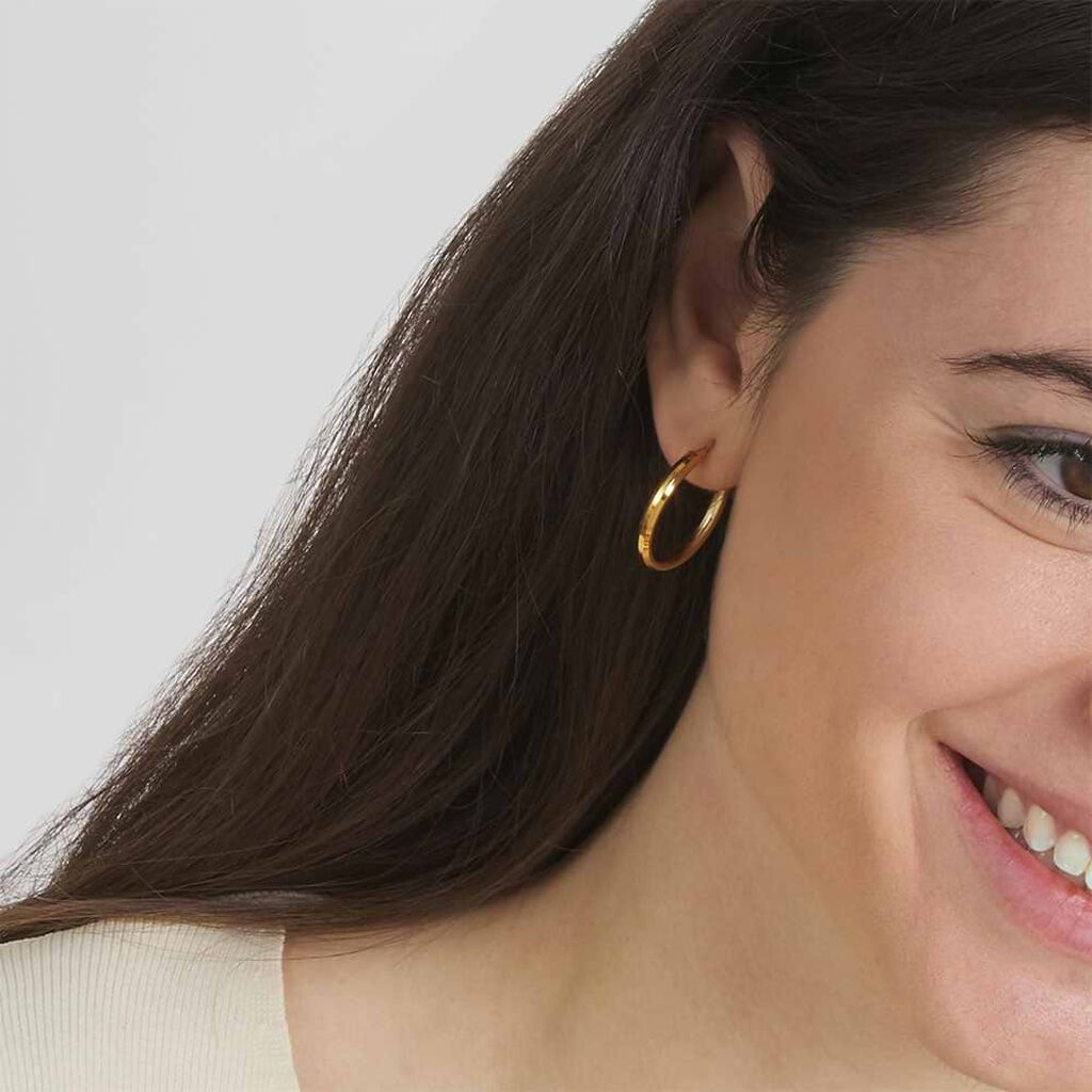Orecchini A Cerchio Toujours Oro Giallo - Orecchini a Cerchio Donna | Stroili