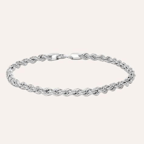 Bracciale Catena Colette Oro Bianco - Bracciali Donna | Stroili