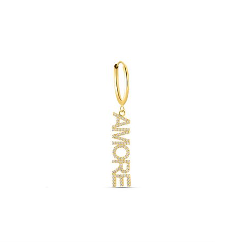 Mono Orecchino A Cerchio Toujours Oro Giallo Cubic Zirconia - Mono Orecchino Donna | Stroili