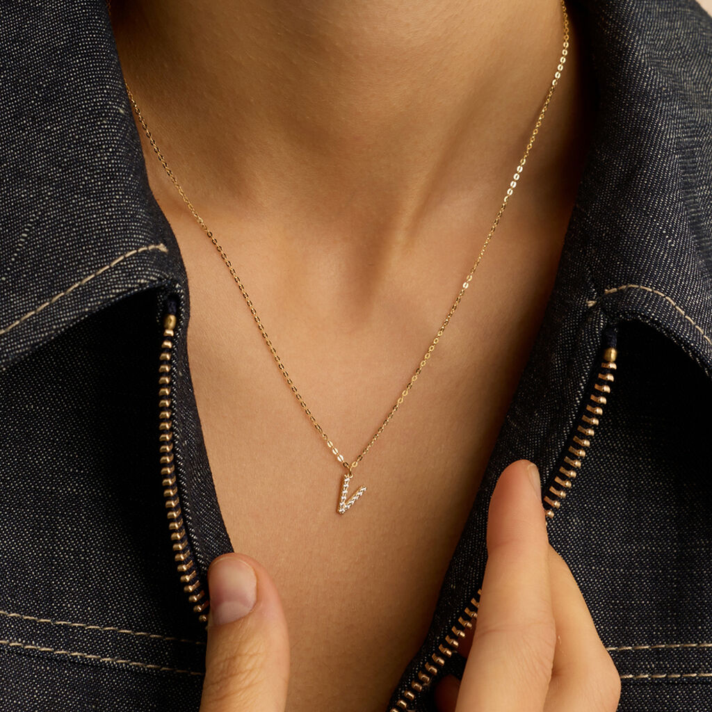 Collana Claire Oro Giallo Cubic Zirconia