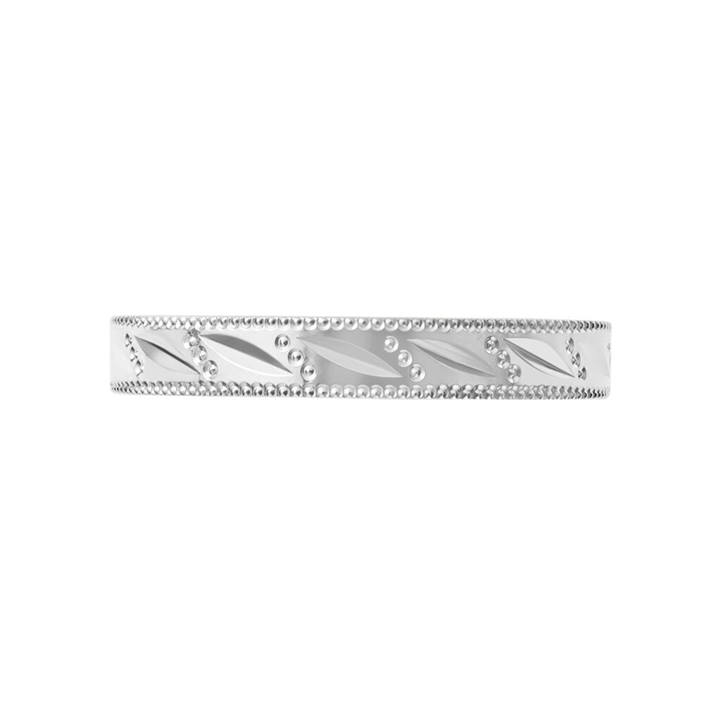 Fede Classica Diamantata 3 mm Oro Bianco - Anelli con Incisione Donna | Stroili
