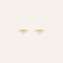 Orecchini Lobo Silver Glow Argento Dorato Cubic Zirconia