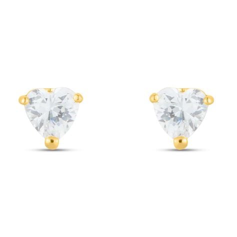 Orecchini Lobo Punto Luce Claire Oro Giallo Cubic Zirconia - Orecchini a Lobo Donna | Stroili