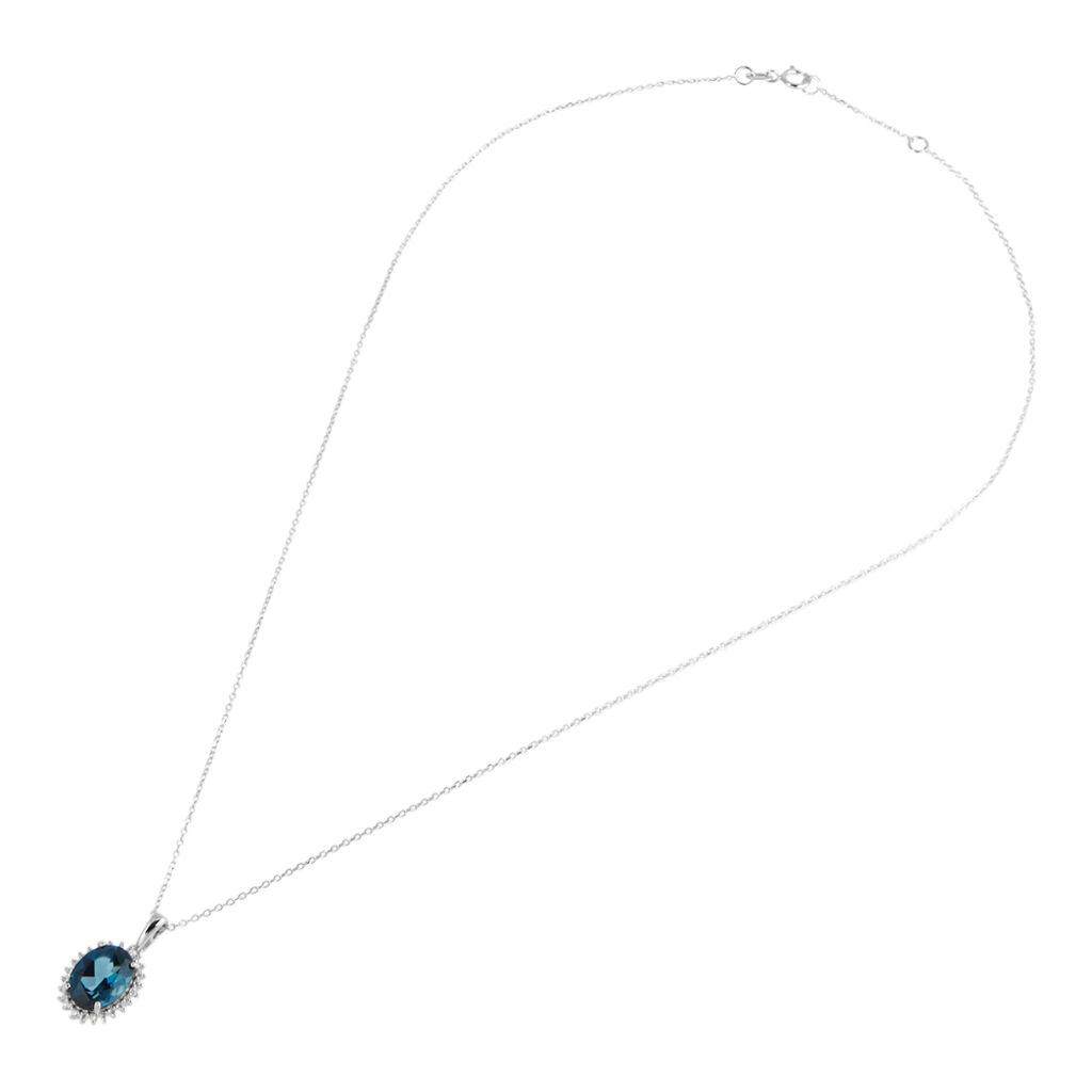 Collana Amélie Oro Bianco Topazio Cubic Zirconia - Collane Donna | Stroili