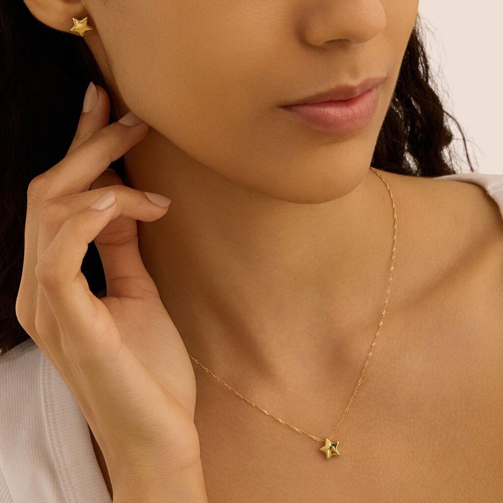 Orecchini Lobo Gold Essence Oro Giallo