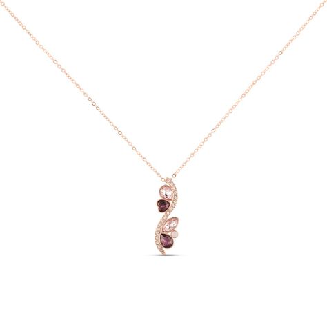 Collana Violet Ottone Rosa Cristallo - Collane Donna | Stroili