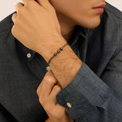 Bead Essential Code Acciaio Cristallo - Beads Uomo | Stroili