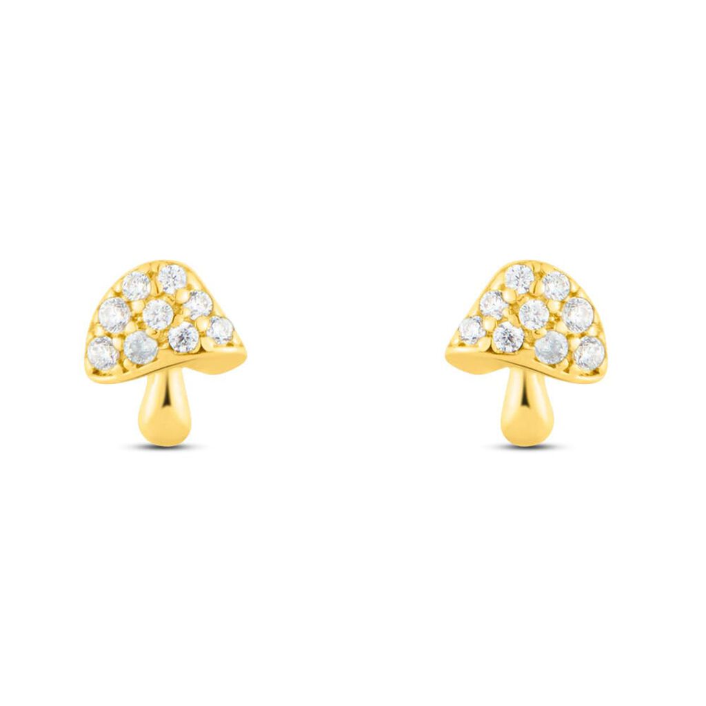 Orecchini Lobo Bon Ton Oro Giallo Cubic Zirconia - Orecchini a Lobo Donna | Stroili