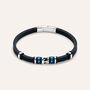 Bracciale Man Code Acciaio Bicolore Cristallo