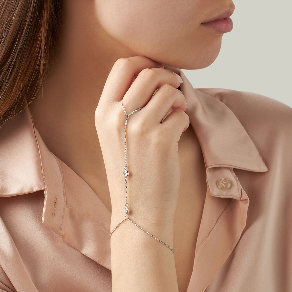 Baciamano Romantic Shine Metallo Cristallo - Bracciali Donna | Stroili