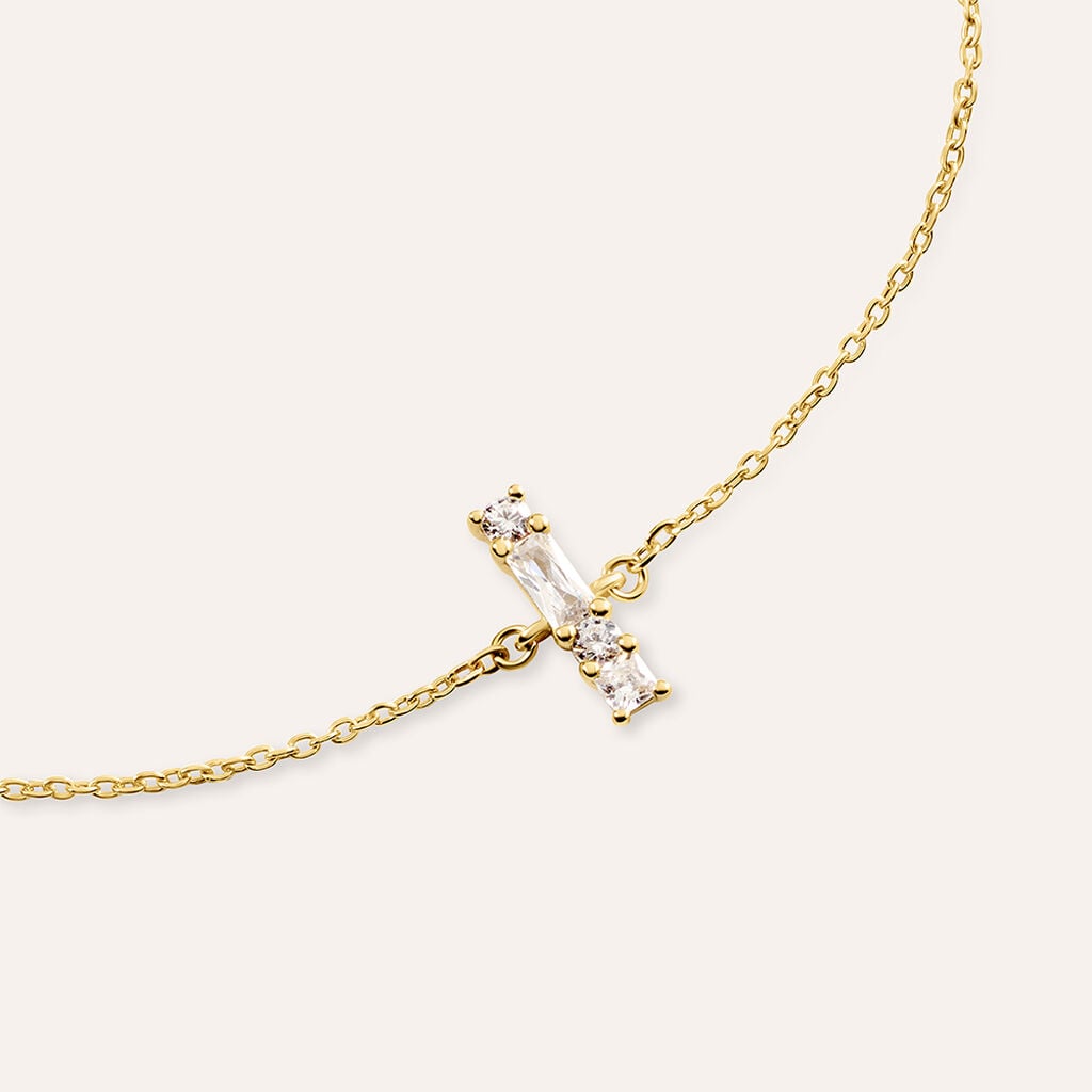 Bracciale Silver Glow Argento Dorato Cubic Zirconia