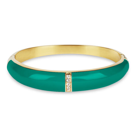 Bangle Lady Sweet Acciaio Dorato Cristallo - Bracciali Rigidi Donna | Stroili