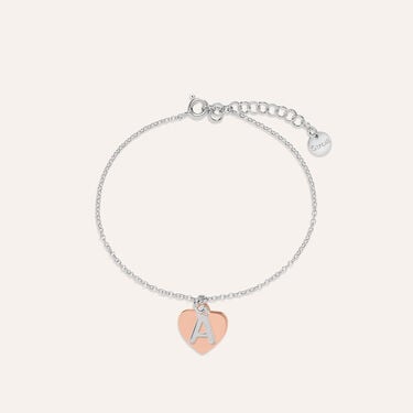 Bracciale Silver Collection Argento Bicolore Bianco / Rosa