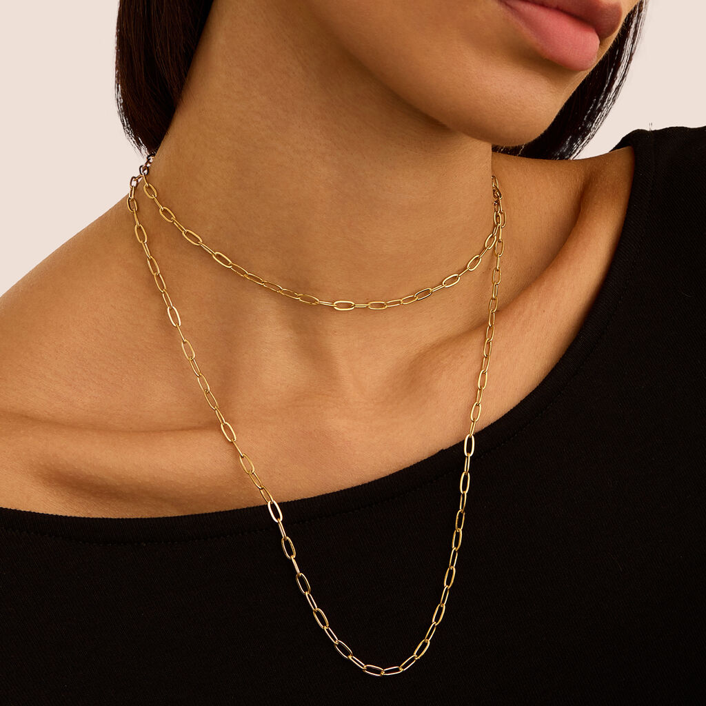 Collana Radiance Acciaio Dorato